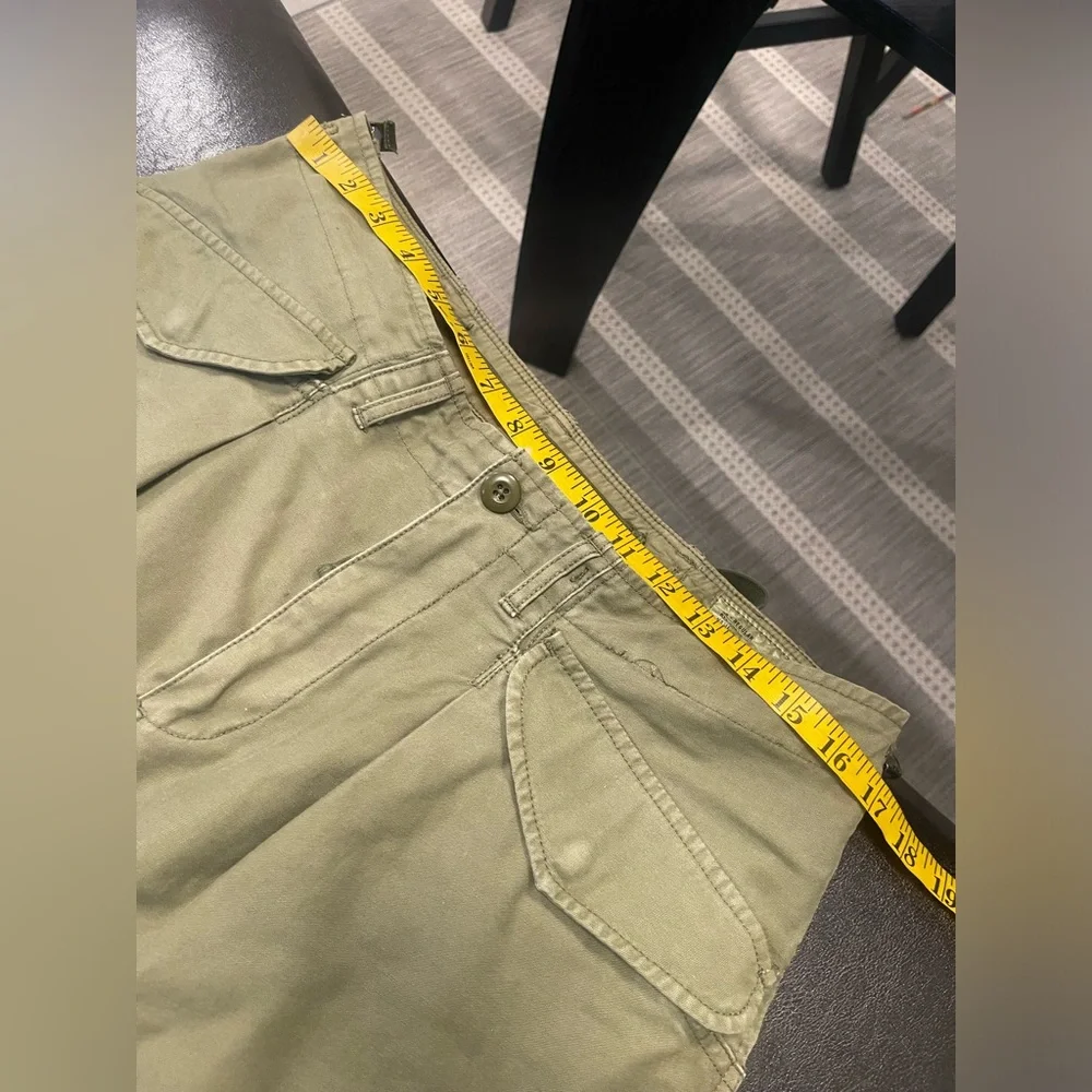 R13 harem cargo drop crotch jean denim Pant - Olive. SIZE 28 - Picture 8 of 14